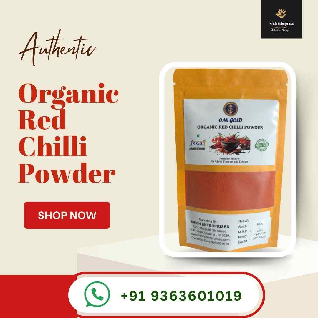 Om gold organic chilli powder 